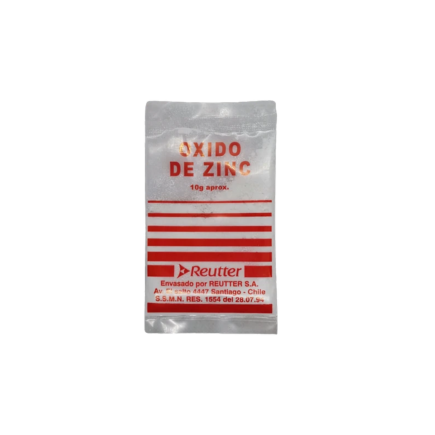 OXIDO DE ZINC SBR X 10 GR. (CAJA X 25) REUTTER