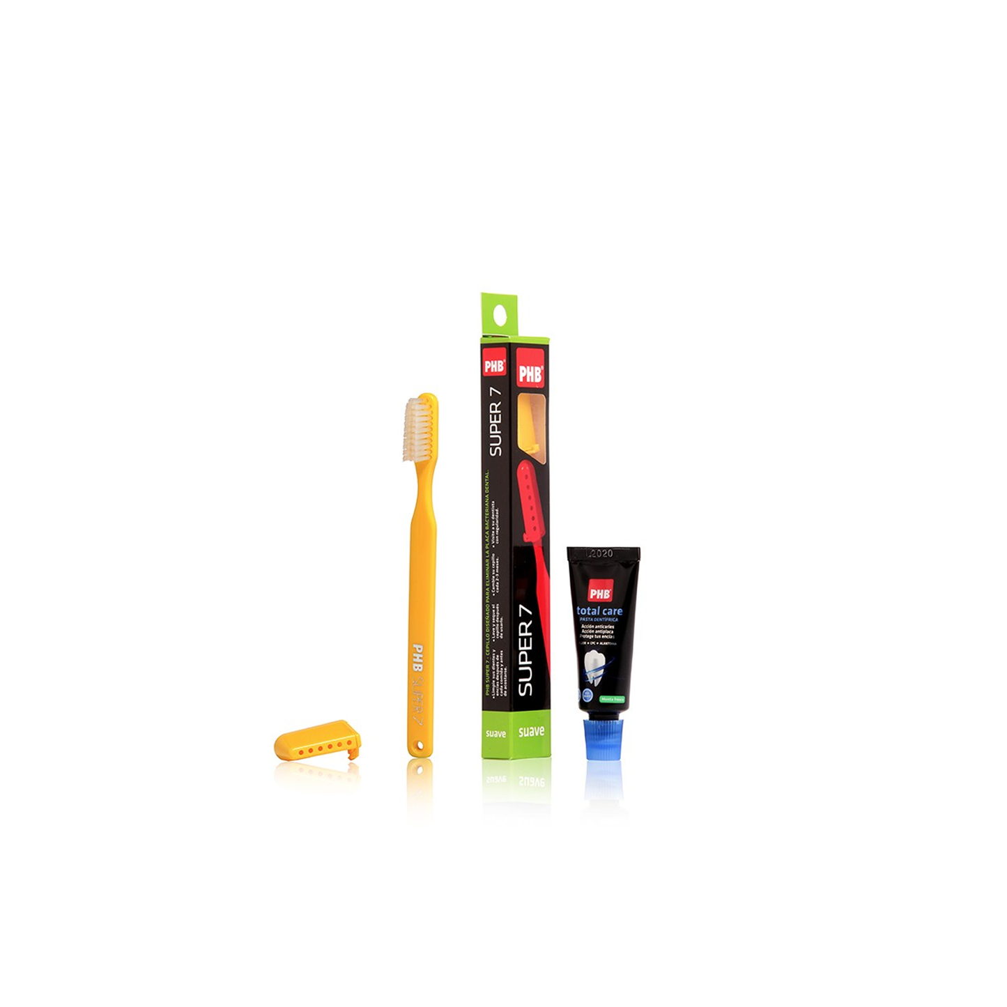 PHB CEPILLO DENTAL SUPER 7 X 1 UNIDAD + PASTA 15ML