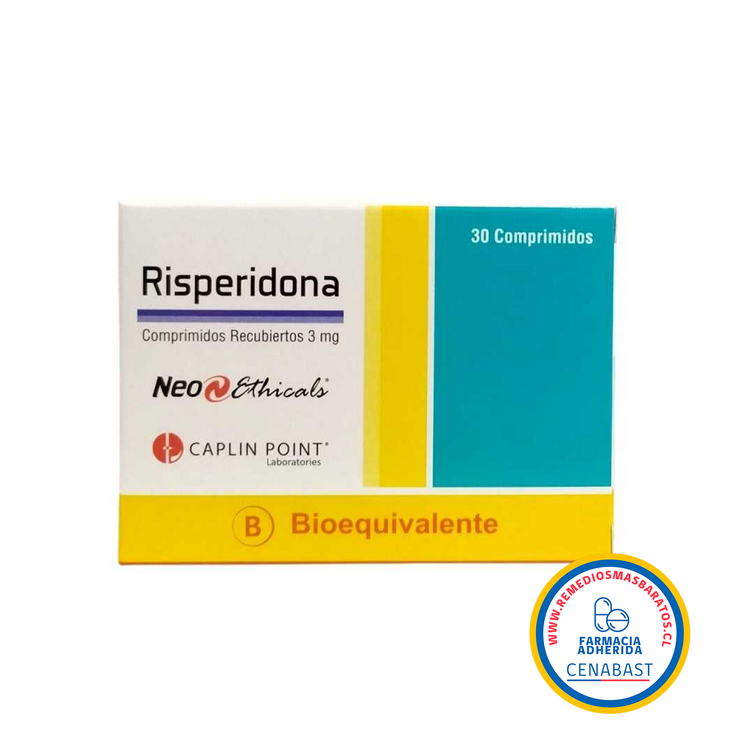 RISPERIDONA 3 MG X 30 COMPRIMIDOS