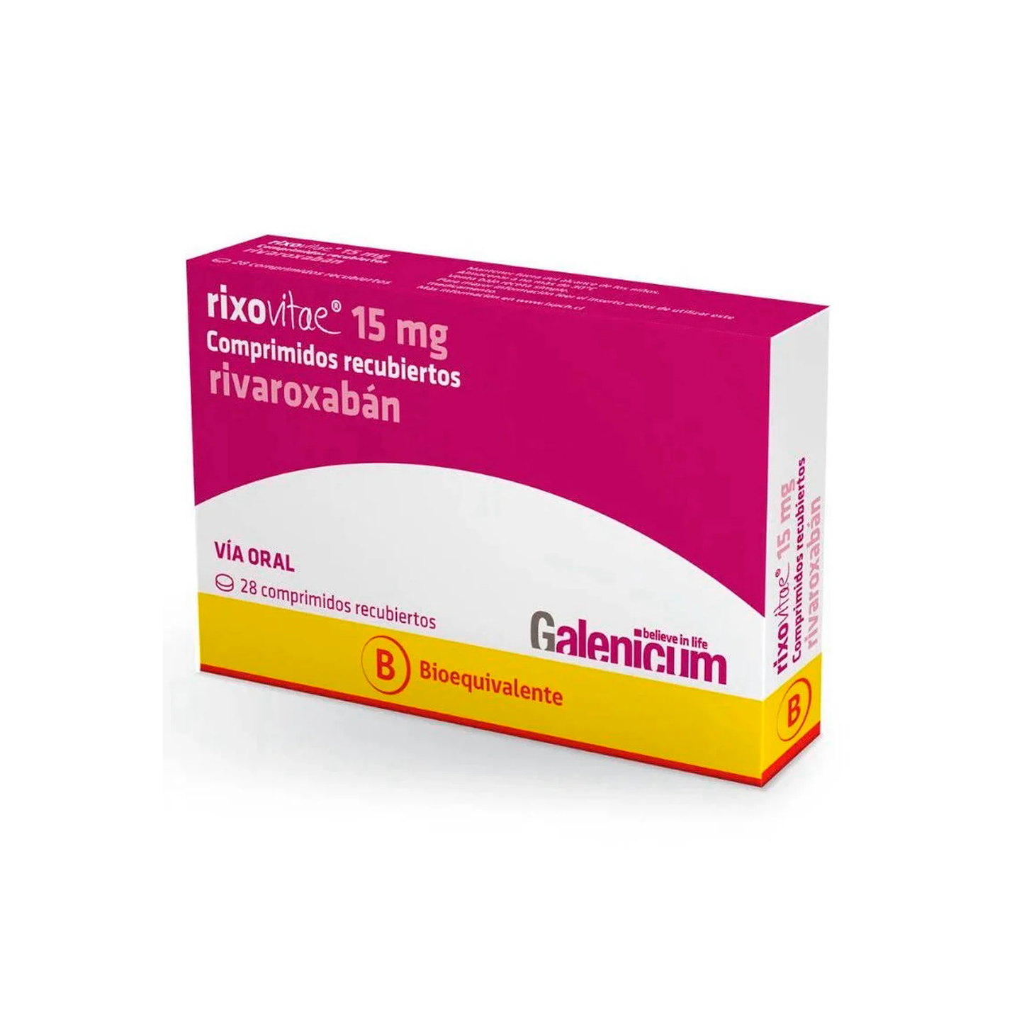 RIXOVITAE 15 MG X 28 COMPRIMIDOS