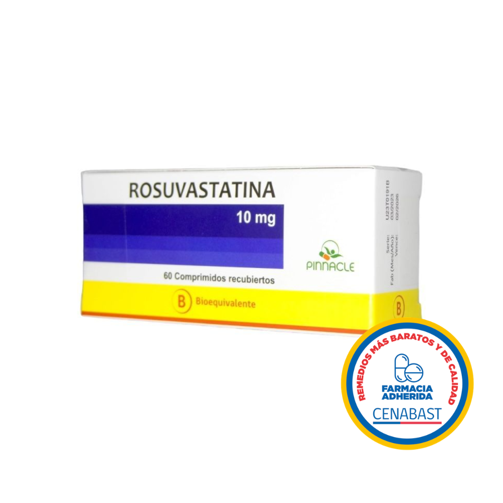 ROSUVASTATINA 10 MG X 60 COMPRIMIDOS CENABAST