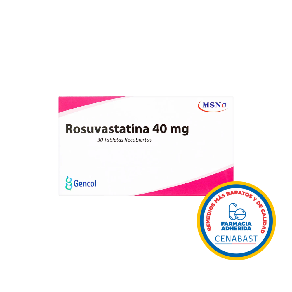 ROSUVASTATINA 40 MG X 30 COM MSN CENABAST