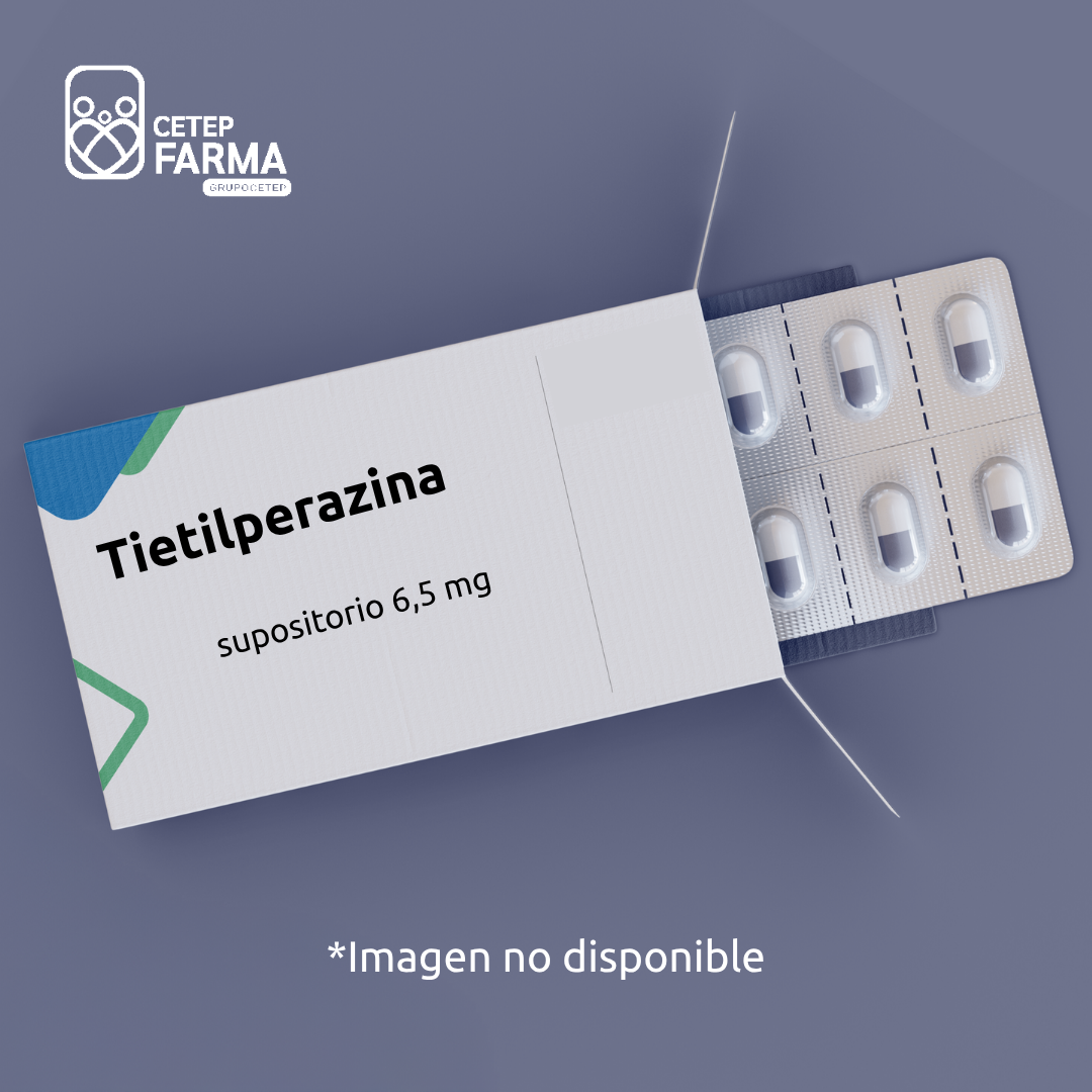 Tietilperazina supositorio 6,5 mg
