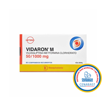 VIDARON M 50MG/1000 MG CAJ 60 CM CENABAST