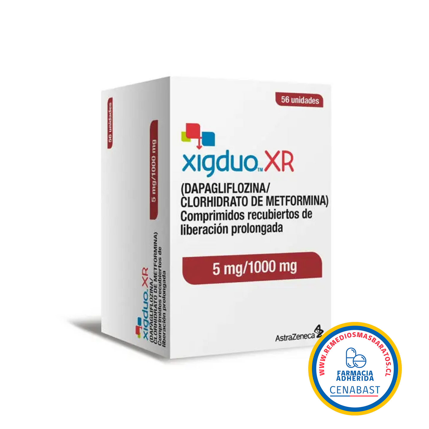 XIGDUO XR 5MG/1000MG 56 COMPRIMIDOS