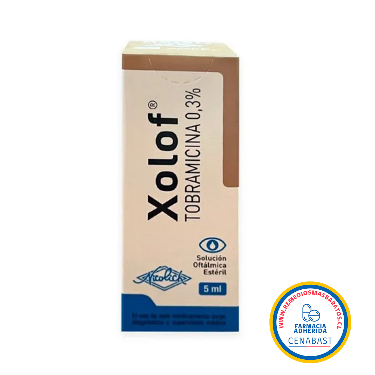 XOLOF 0,3% X FRASCO 5 ML (SOLUCIÓN OFTÁLMICA)