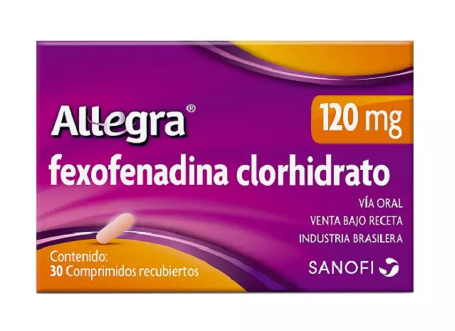 ALLEGRA COMPRIMIDOS RECUBIERTOS 120 mg