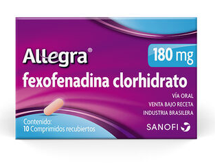 ALLEGRA COMPRIMIDOS RECUBIERTOS 180 mg