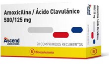 AMOXICILINA 500 MG + ÁCIDO CLAVULÁNICO 125 MG X 20 COMPRIMIDOS