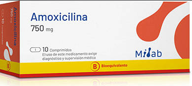 AMOXICILINA COMPRIMIDOS 750 MG X 10 U MINTLAB