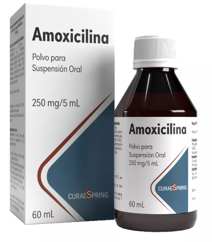 AMOXICILINA SUSPENSIÓN 250 MG/5 ML X 60 ML