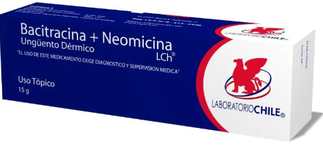 BACITRACINA + NEOMICINA UNG X 15 G CHILE