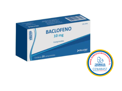 BACLOFENO 10MG X 20 COMPRIMIDOS CENABAST
