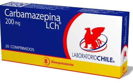 CARBAMAZEPINA 200 MG X 20 COMPRIMIDOS LABORATORIOS CHILE