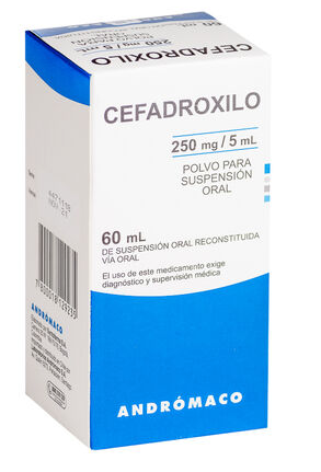 CEFADROXILO POLVO SUSPENSIÓN ORAL 250 MG / 5 ML X 60 ML