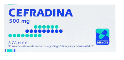 CEFRADINA 500 MG X 8 CÁPSULAS