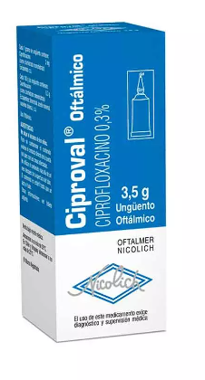 CIPROVAL UNGÜENTO OFTALMOLÓGICA 0,3% X 3,5 G SAVAL
