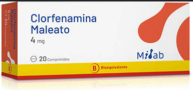 CLORFENAMINA MALEATO COMPRIMIDOS 4 MG X 20 U MINTLAB BE