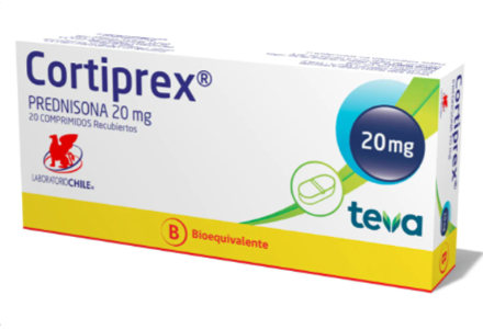 CORTIPREX COM 20 MG X 20 (BE) CHILE
