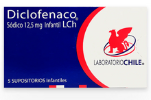 DICLOFENACO INFANTIL SUPOSITORIOS 12,5 MG X 5 SUPOSITORIOS