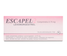 ESCAPEL 2 0.75 MG X 2 COMPRIMIDOS