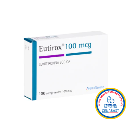 EUTIROX COMPRIMIDOS 100 MCG X 100 COMPRIMIDOS