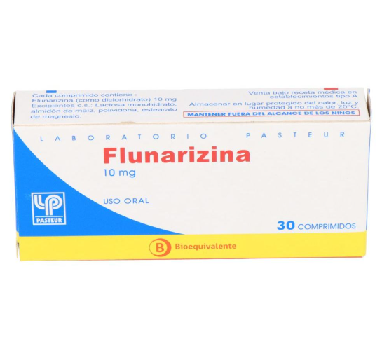 FLUNARIZINA COMPRIMIDOS 10 MG X 30 U