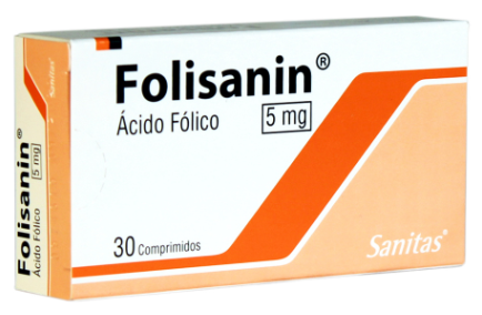 FOLISANIN COMPRIMIDOS 5 MG X 30 U SANITAS