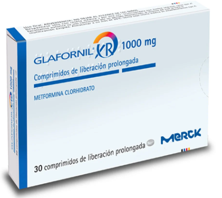 GLAFORNIL XR COM 1000 MG X 30 U