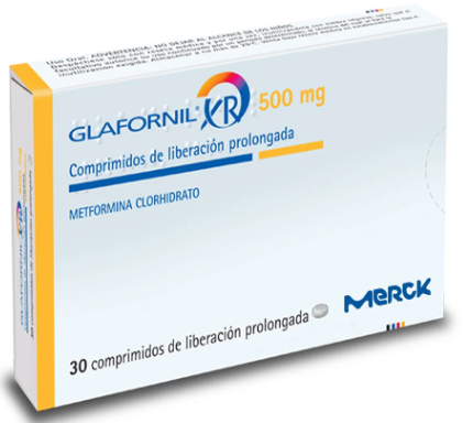 GLAFORNIL XR COM 500 MG X 30 U