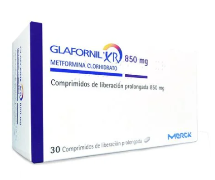 GLAFORNIL XR COM 850 MG X 30 U