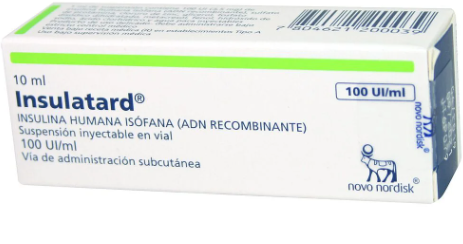 INSULATARD AMP 100 UI X 10 ML