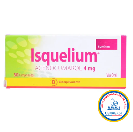 ISQUELIUM 4 MG X 30 COMPRIMIDOS