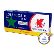 LORAZEPAM 2 MG X 30 COMPRIMIDOS CENABAST