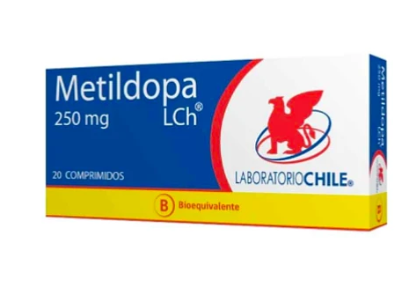 METILDOPA COMPRIMIDOS 250 MG X 20 CHILE (BE).