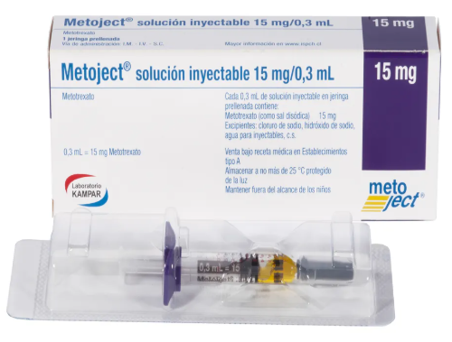 METOJECT® 15 MG/0.3 ML X 1 JERINGAS PRE-LLENADAS