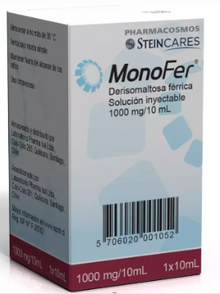 MONOFER SOLUCIÓN INYECTABLE 1000 mg/10 mL