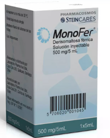 MONOFER SOLUCIÓN INYECTABLE 500 mg/5 mL