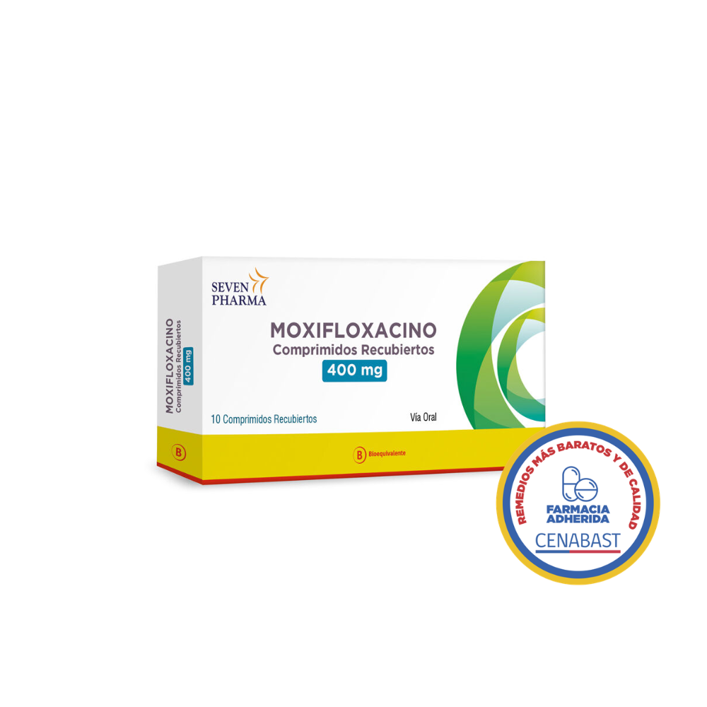 MOXIFLOXACINO 400 MG X 10 COMPRIMIDOS CENABAST