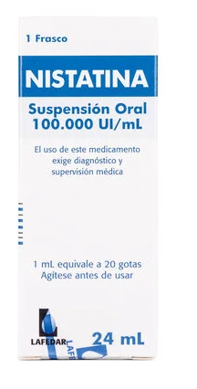 NISTATINA SUSPENSIÓN ORAL 100.000 UI / ML X 24 ML BPH