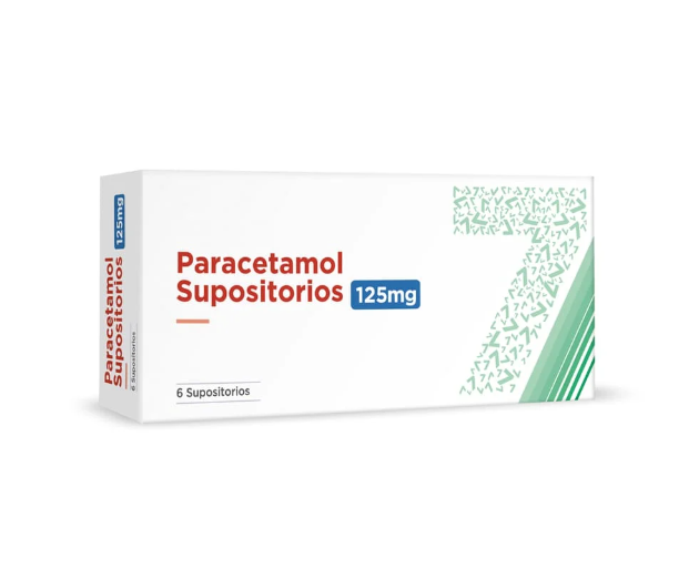 PARACETAMOL 125 MG X 6 SUPOSITORIOS