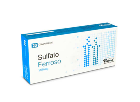 SULFATO FERROSO 200 MG X 20 COMPRIMIDOS
