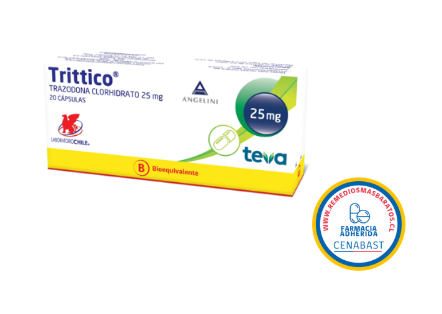 TRITTICO 25 MG X 20 COMPRIMIDOS CENABAST