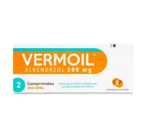 VERMOIL 200 MG X 2 COMPRIMIDOS