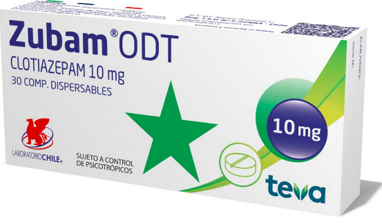 ZUBAM ODT 10 MG COMP X 30 U